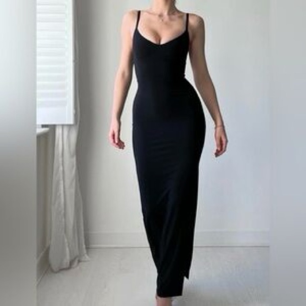 NWT Aym Dorset Drape Dress With Built in Bra size small